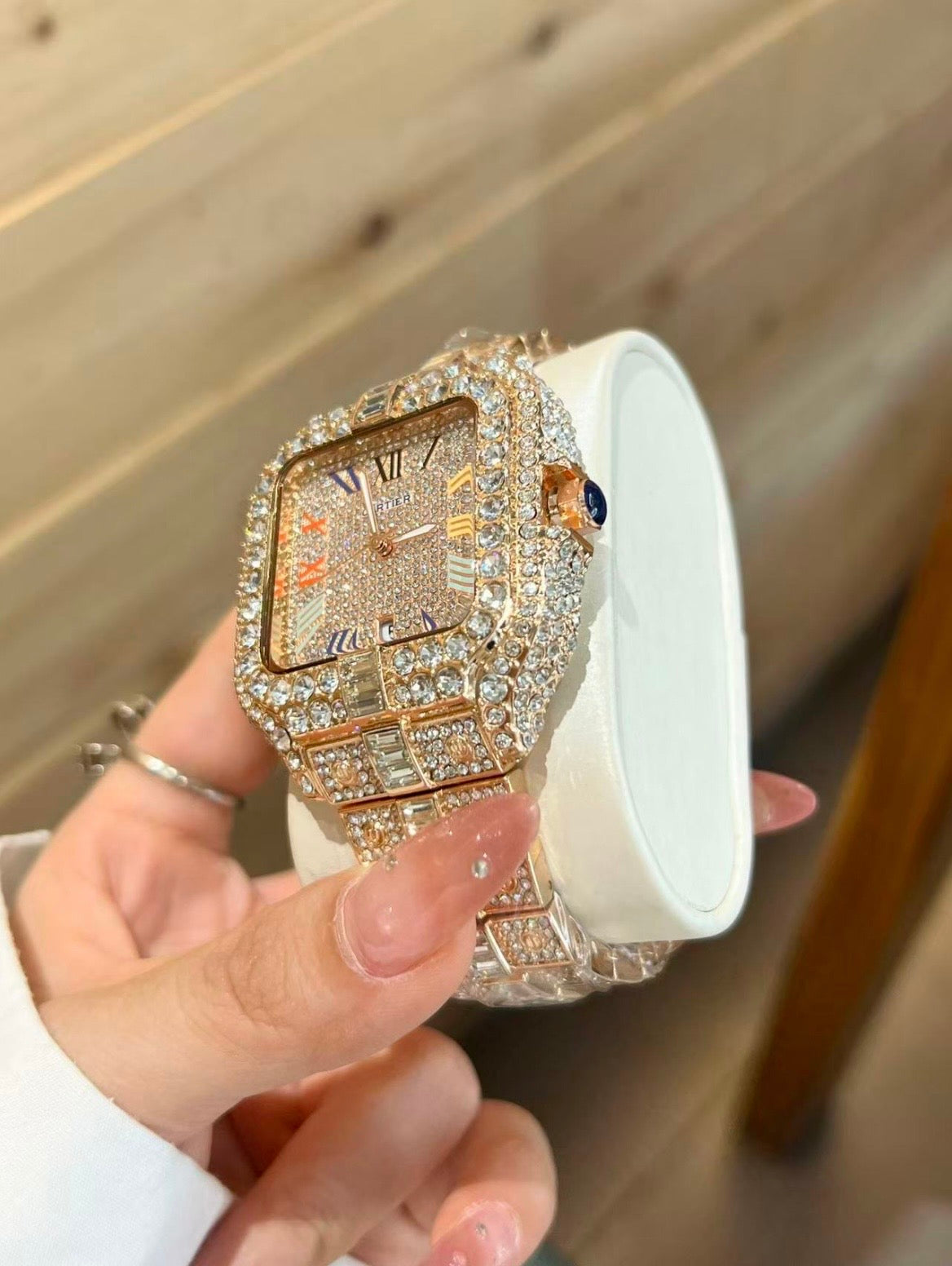 Iced Out Moissanite Cartier