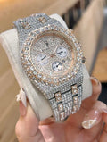 ICED OUT MOISSANITE TWO-TONED AP