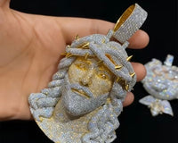 Moissanite Jesus Pendant