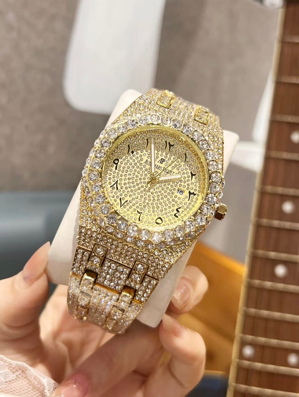 Iced Out Moissanite AP