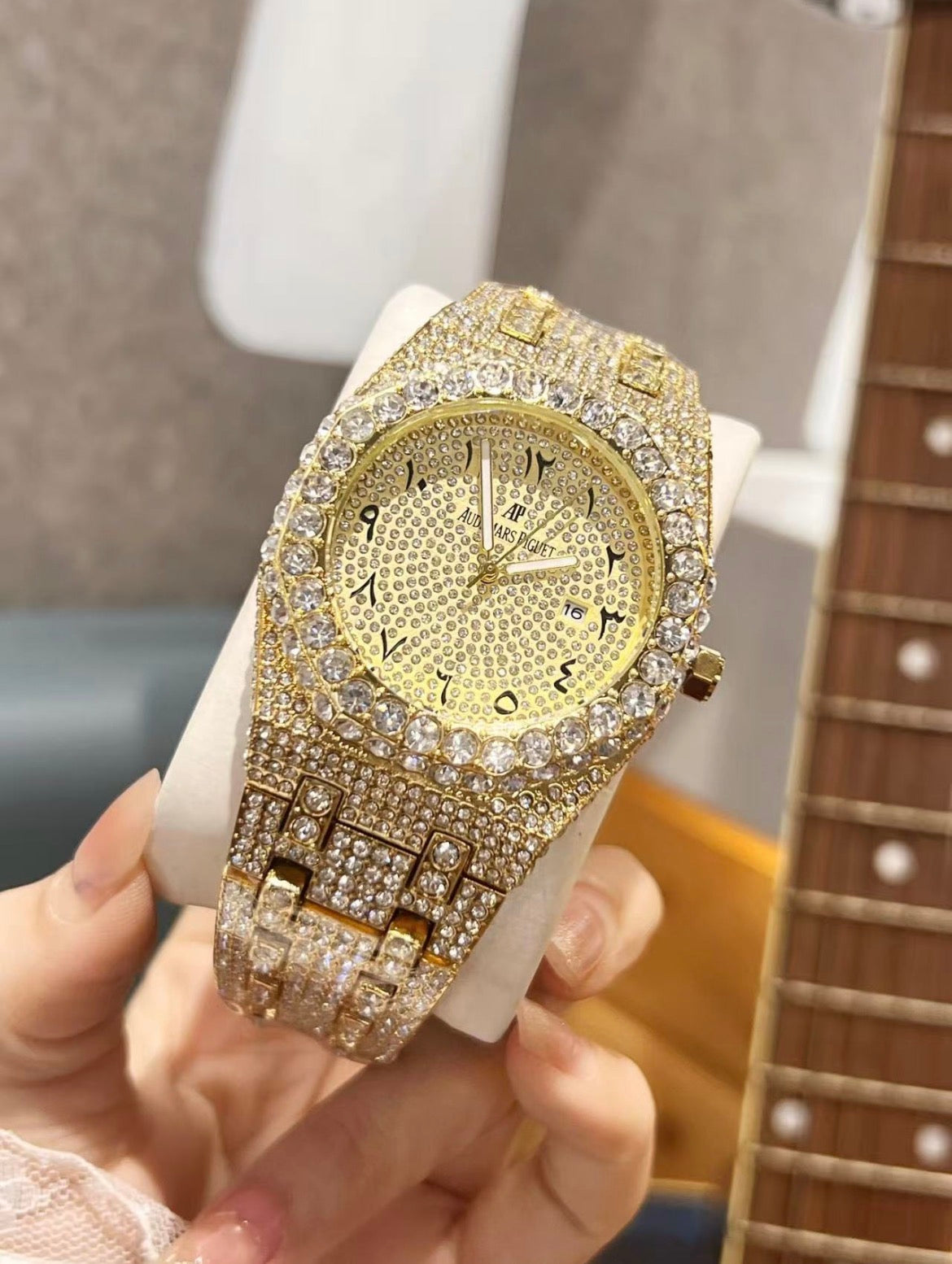 Iced Out Moissanite AP