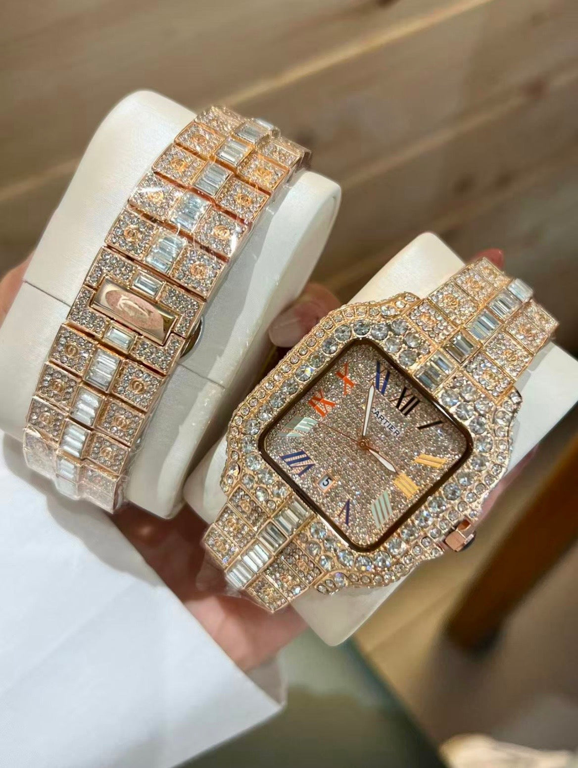 Iced Out Moissanite Cartier