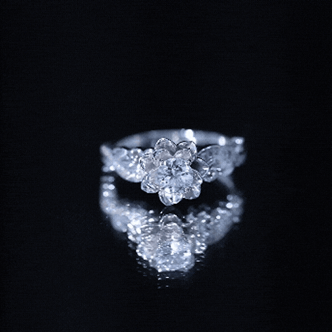 Flower Engagement Ring