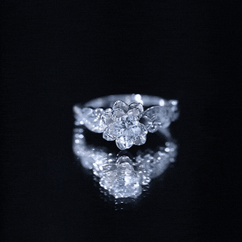 Flower Engagement Ring