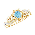 Flower Engagement Ring