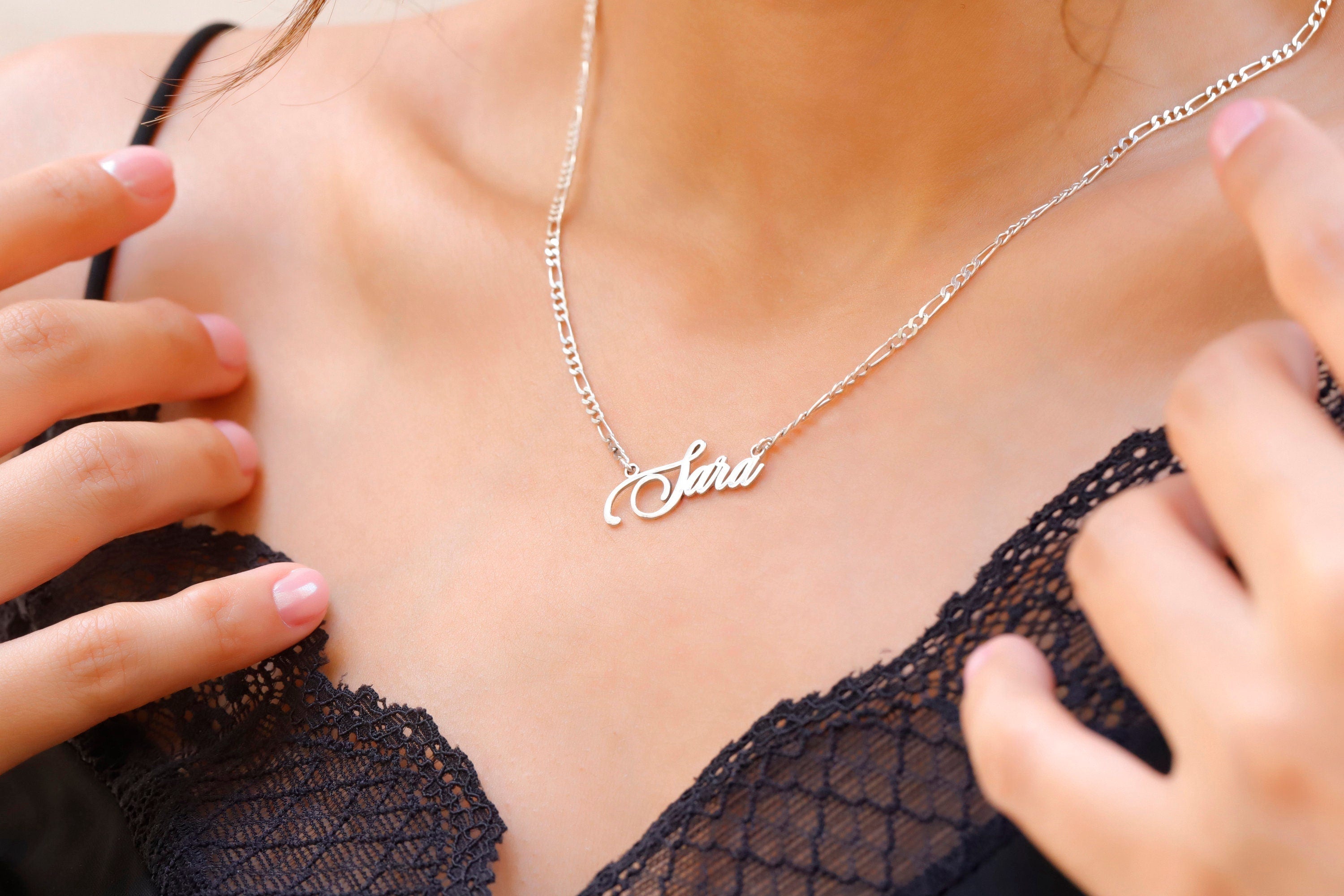 Twist Chain Name Necklace | Personalized 14K Gold Filled