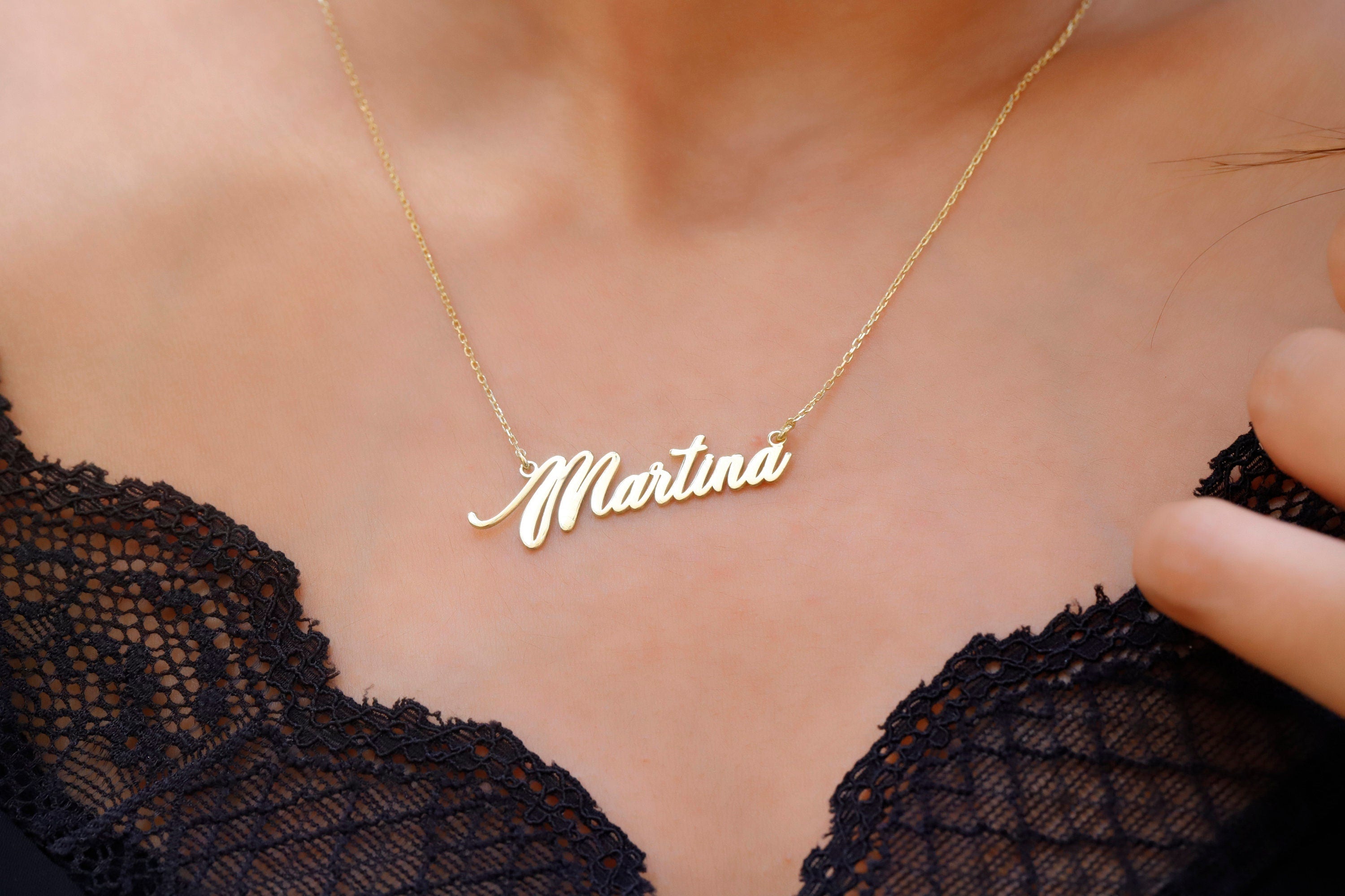 Twist Chain Name Necklace | Personalized 14K Gold Filled